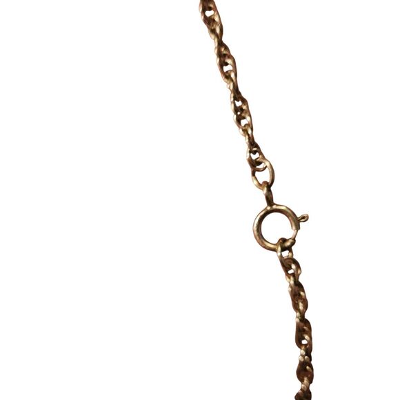 Sterling Silver 12K Black Hills Gold Bear Paw Necklace Turquoise Native American - Picture 6 of 6